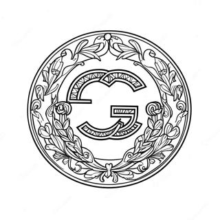 Gucci Logo Ausmalbild | Gucci Ausmalbild