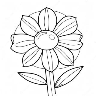 Helle Sundrop Blume Ausmalbild | Sundrop Ausmalbild