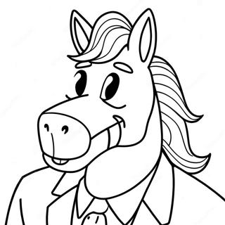 Bojack Horseman Ausmalbild | Bojack Horseman Ausmalbild