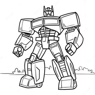 Ironhide Transformer Ausmalbild | Eisenhaut Ausmalbild