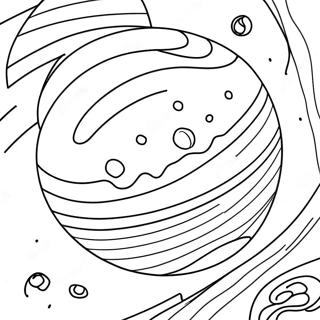 Jupiter Planet Ausmalbild | Jupiter Ausmalbild
