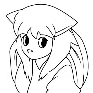 Inuyasha mit Tetsusaiga Ausmalbild | Inuyasha Ausmalbild