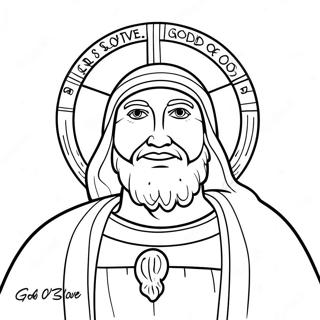 Gott ist Liebe Ausmalbild | Gott ist Liebe Ausmalbild