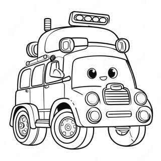 Robocar Poli Ausmalbild | Robocar Poli Ausmalbild