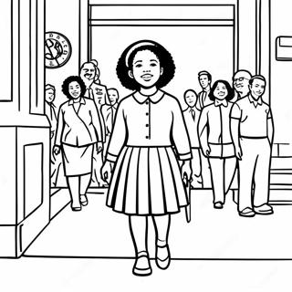 Ruby Bridges Malvorlagen