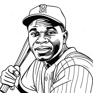 Jackie Robinson Ausmalbild | Jackie Robinson Ausmalbild
