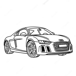 Audi Sportwagen Ausmalbild | Audi Ausmalbild