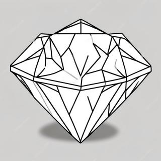 Funkelnder Diamant Ausmalbild | Juwel Ausmalbild