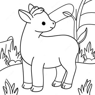 Dicklinige Tier-Ausmalbild | Dicke Linien Ausmalbild