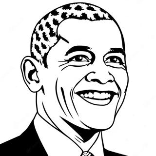 Barack Obama Ausmalbild | Barack Obama Ausmalbild