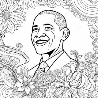 Barack Obama inspirierendes Zitat Ausmalbild | Barack Obama Ausmalbild