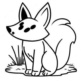 Minecraft Fuchs Ausmalbild | Minecraft Fuchs Ausmalbild