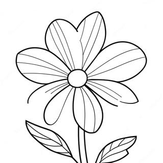 Violette Blume Ausmalbild | Violett Ausmalbild