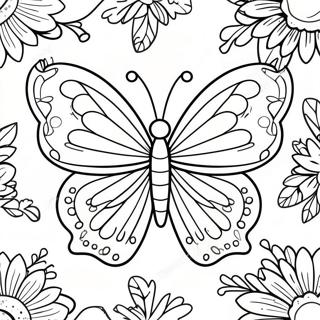 Lebhaftes lila Schmetterling Ausmalbild | Violett Ausmalbild
