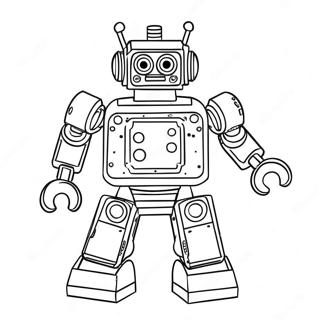 Lego Roboter Ausmalbild | Lego Roboter Ausmalbild