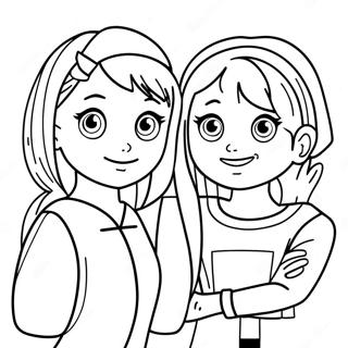 Sam und Cat Ausmalbild | Sam und Cat Ausmalbild