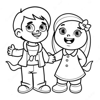 Sam und Cat haben Spaß Ausmalbild | Sam und Cat Ausmalbild