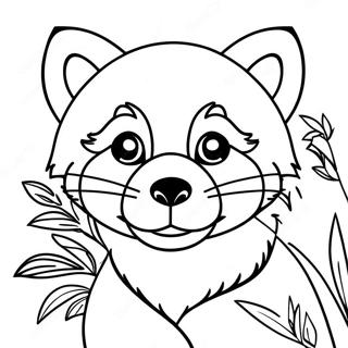 Roter Panda Ausmalbild | Roter Panda Ausmalbild