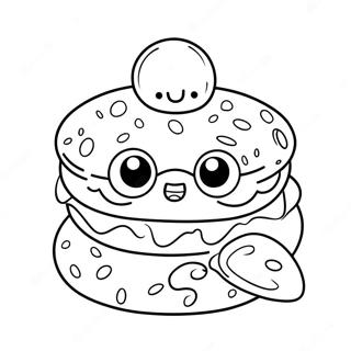 Niedliche Toca Boca Crumpets Ausmalbild | Toca Boca Crumpets Ausmalbild