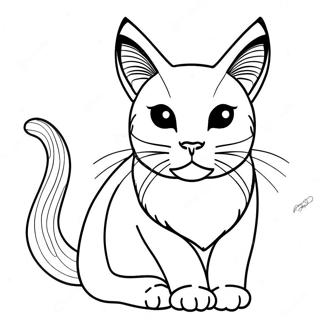Siamkatze Ausmalbild | Siamkatze Ausmalbild