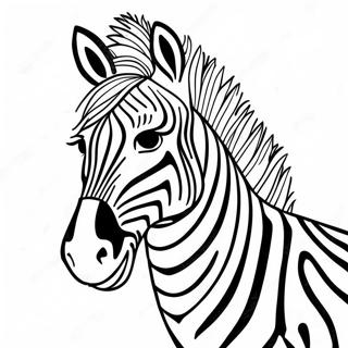 Zebra-Streifen Ausmalbild | Zebra Ausmalbild