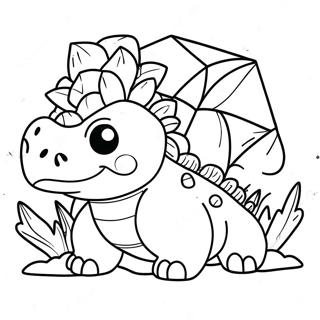 Venusaur mit bunten Blumen Ausmalbild | Venusaur Ausmalbild