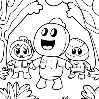 Fall Guys Ausmalbild | Fall Guys Ausmalbild