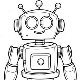 Roboter Rob Ausmalbild | Roboter Rob Ausmalbild
