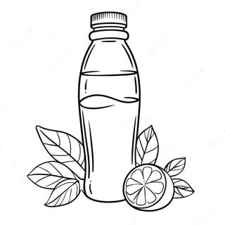 Wasserflasche Ausmalbild | Wasserflasche Ausmalbild
