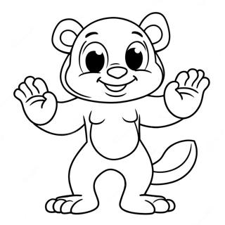 Maskottchen Ausmalbild | Maskottchen Ausmalbild