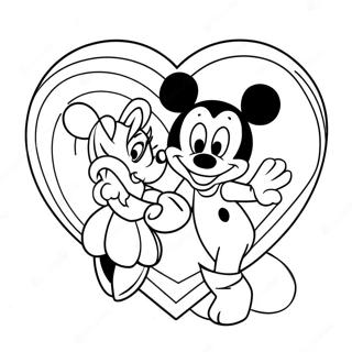 Disney Valentinstag Ausmalbild | Disney Valentinstag Ausmalbild