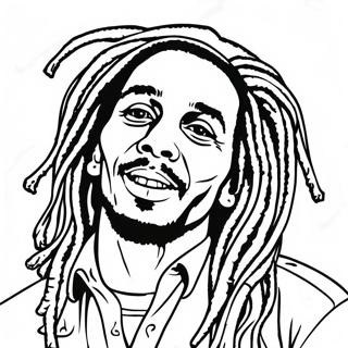 Bob Marley Ausmalbild | Bob Marley Ausmalbild