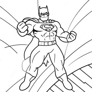 Comic Superheld Ausmalbild | Comic Ausmalbild