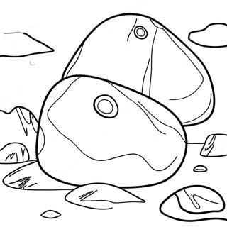 Felsen Ausmalbild | Gestein Ausmalbild