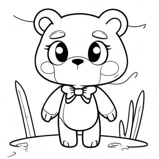 Trauriger Bär Ausmalbild | Gloomy Bear Ausmalbild