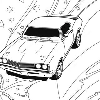 Muscle Car Ausmalbild | Muskelauto Ausmalbild