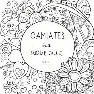 Selbstfürsorge Affirmationen Ausmalbild | Liebe dich selbst Ausmalbild