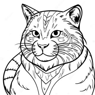 Wildkatze Ausmalbild | Wildkatze Ausmalbild