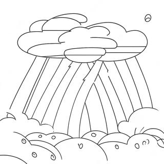 Gewitter Ausmalbild | Donner Ausmalbild