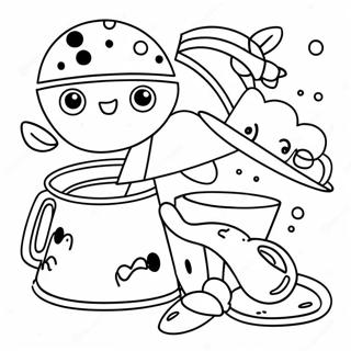 Schwarzes Ausmalbild für Kinder | Schwarz Ausmalbild