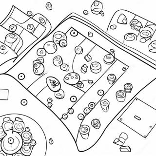 Brettspiel Ausmalbild | Brettspiel Ausmalbild