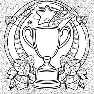 Pokal Ausmalbild | Trophäe Ausmalbild