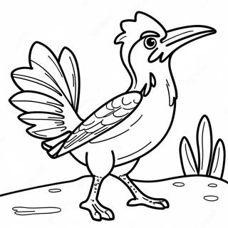 Roadrunner Ausmalbild | Straßenläufer Ausmalbild