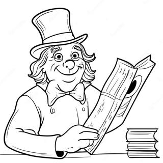 Lesen in Amerika Ausmalbild | Lesen über Amerika Ausmalbild