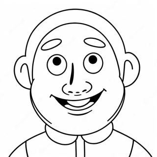 Lustiges leeres Gesicht Ausmalbild | Leeres Gesicht Ausmalbild