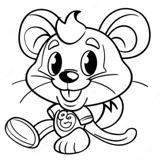 Chuck E Cheese Ausmalbild | Chuck E Käse Ausmalbild