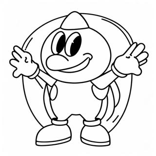 Eggman Ausmalbild | Eiermann Ausmalbild