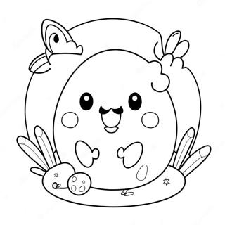 Oster Squishmallow Ausmalbild | Oster Squishmallow Ausmalbild