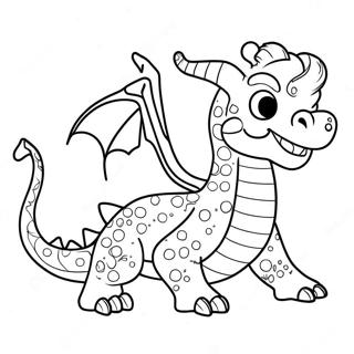 Weihnachtsdrache Ausmalbild | Weihnachtsdrache Ausmalbild