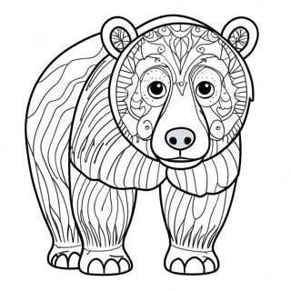 Brauner Bär Ausmalbild | Brauner Bär Ausmalbild